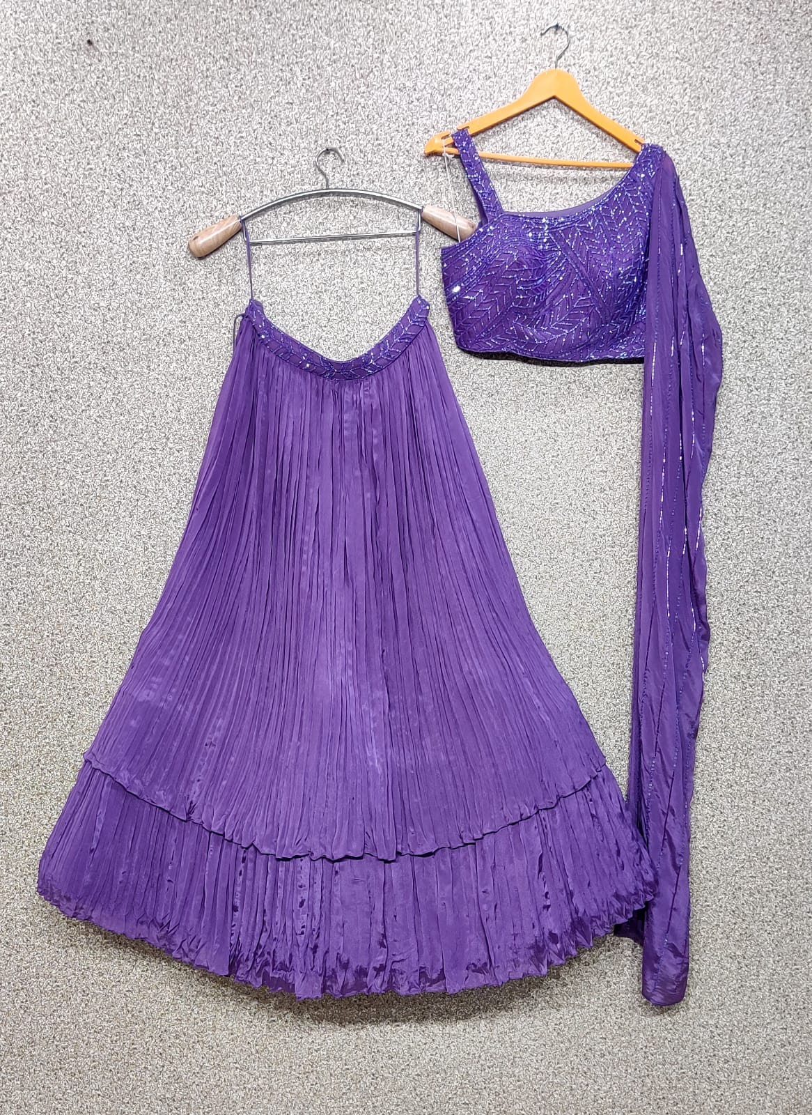 Wedding Designer Heavy Georgette Sequence Lehenga Choli