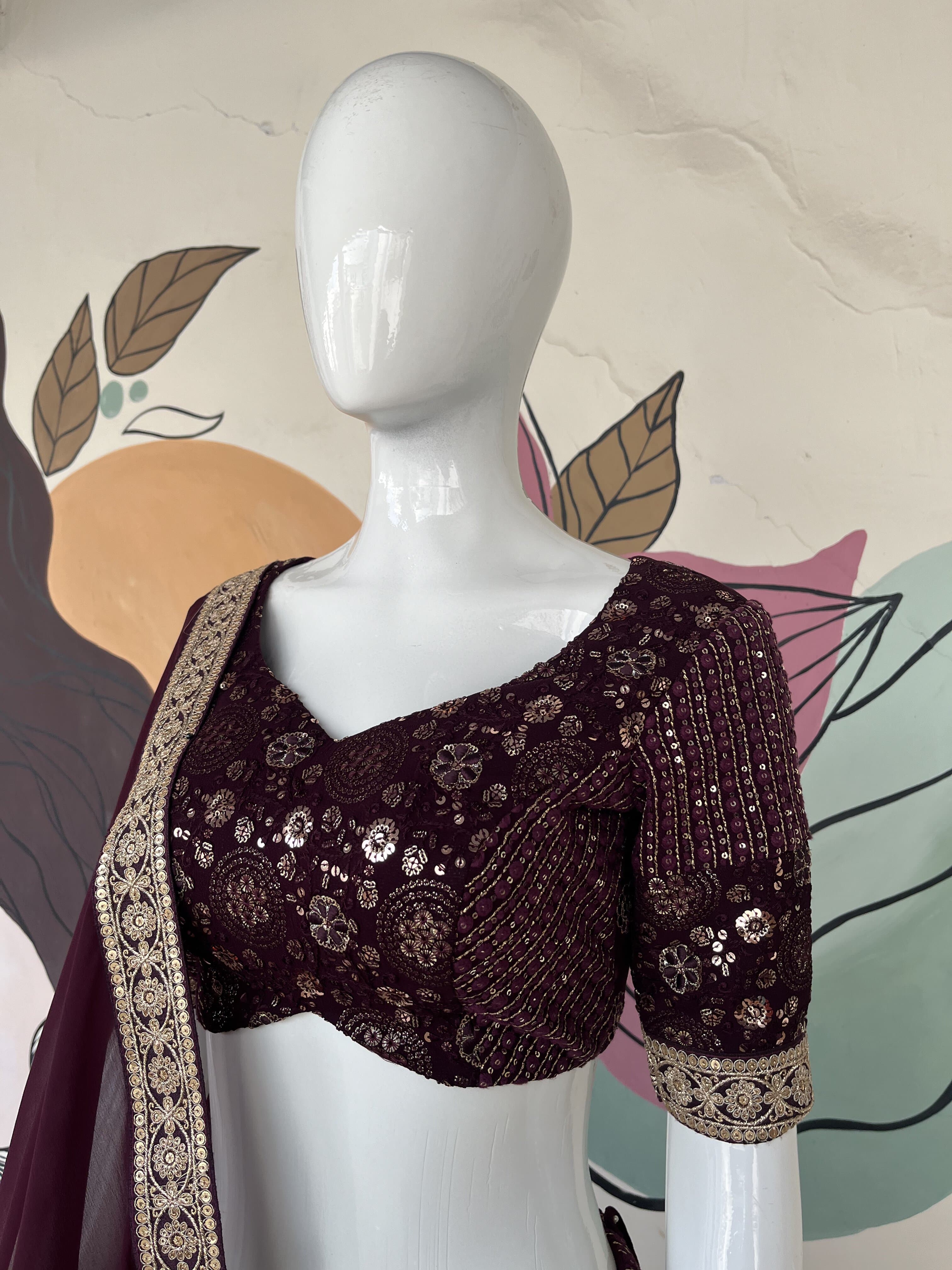 Beautiful Designer Pure Heavy Georgette Lehenga