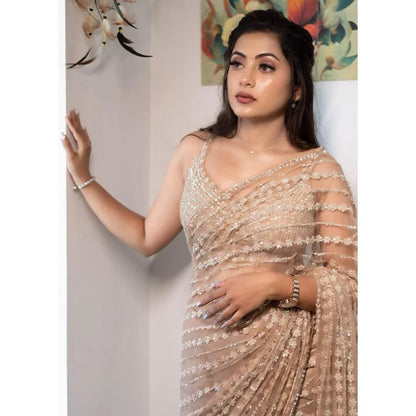 Georgette Sequance Saree 
