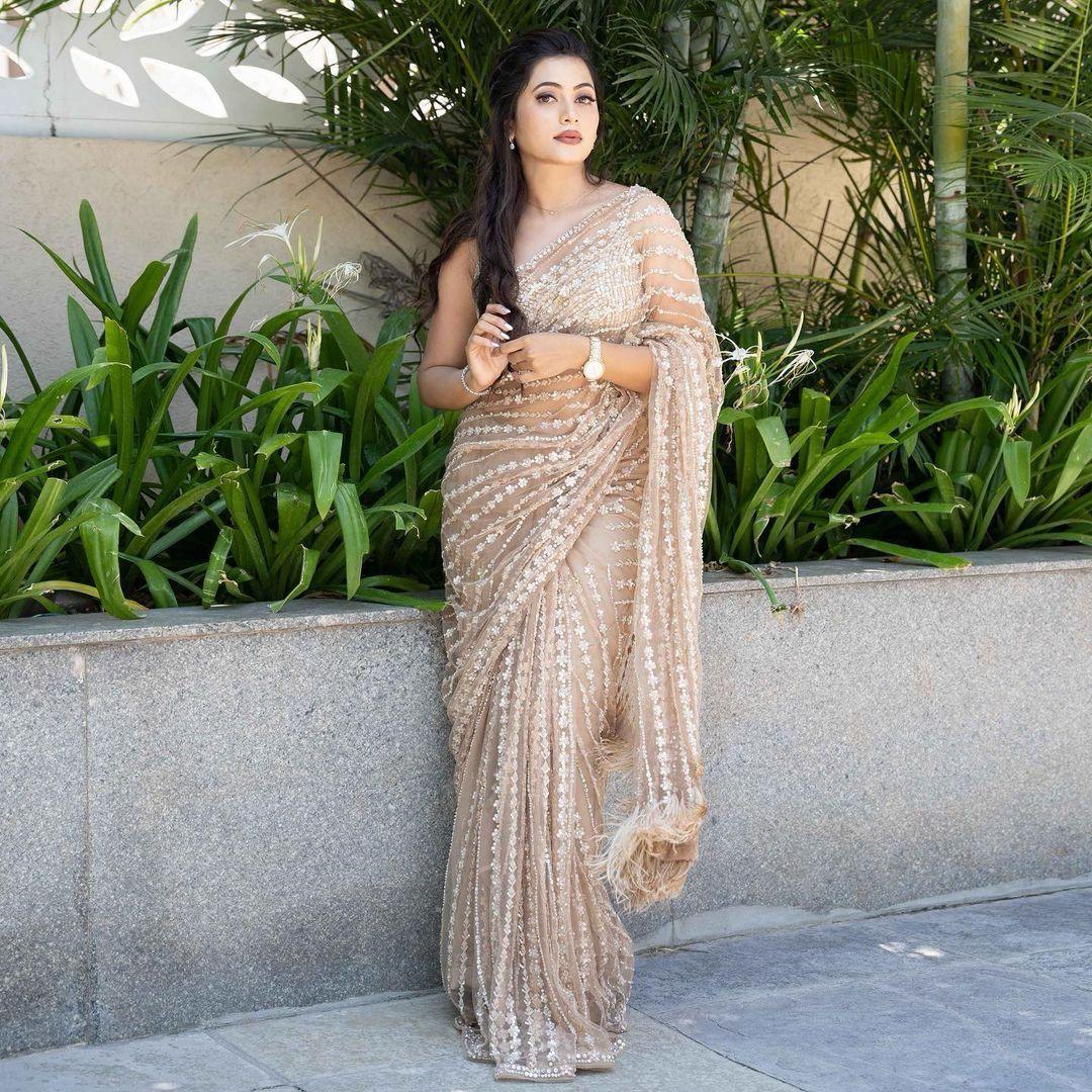 Georgette Sequance Saree 
