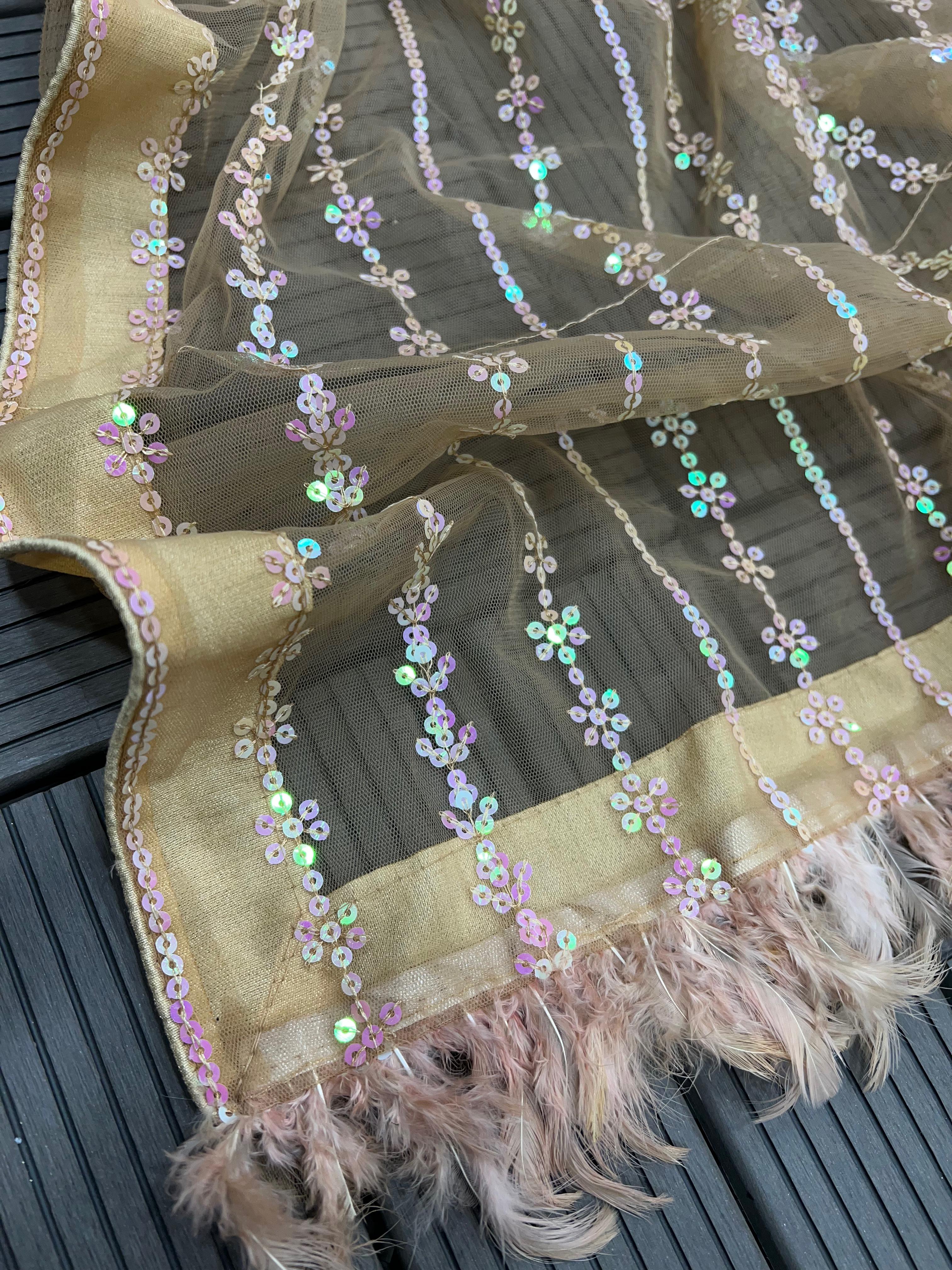 Georgette Sequance Saree 