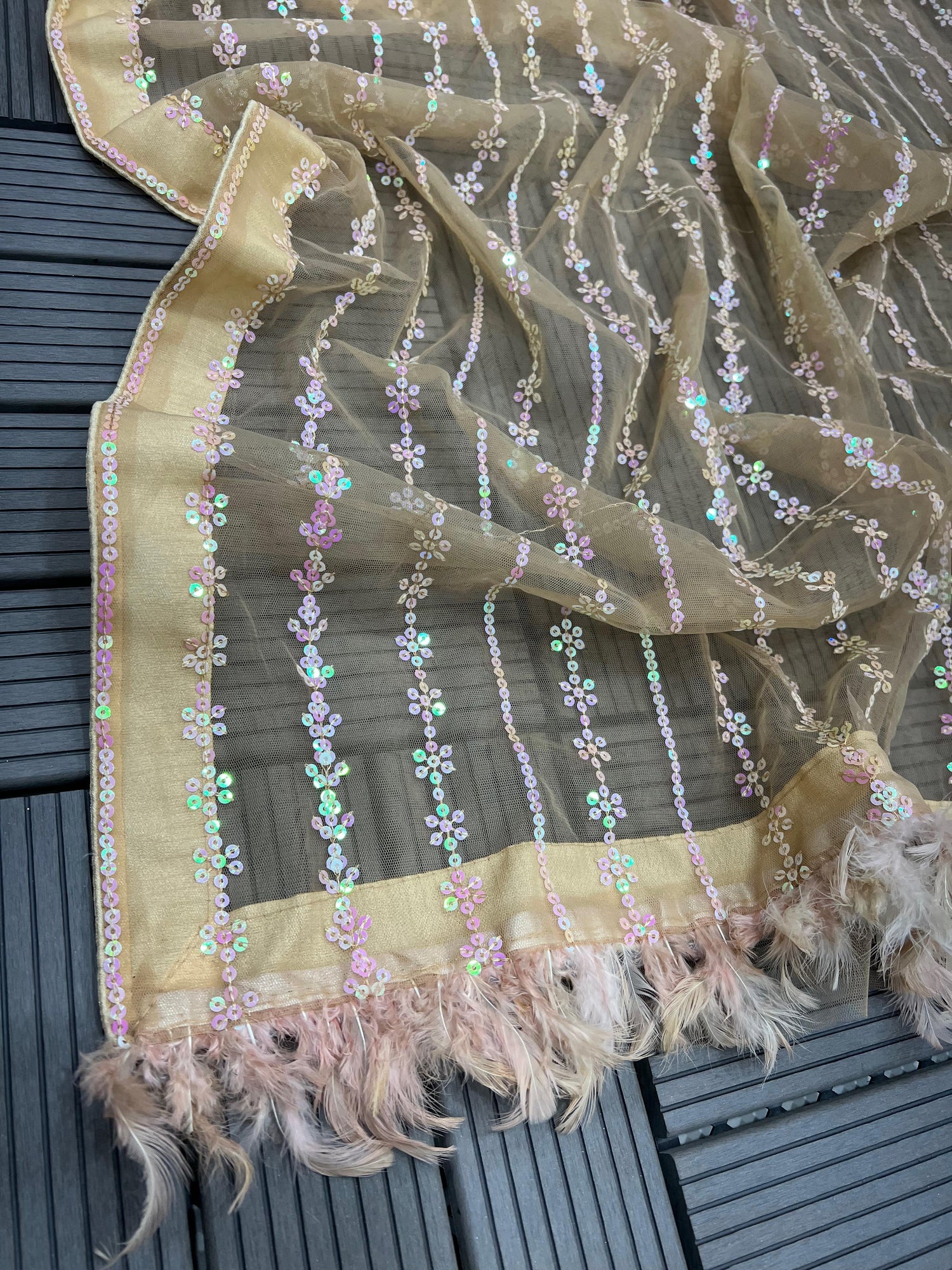 Georgette Sequance Saree 