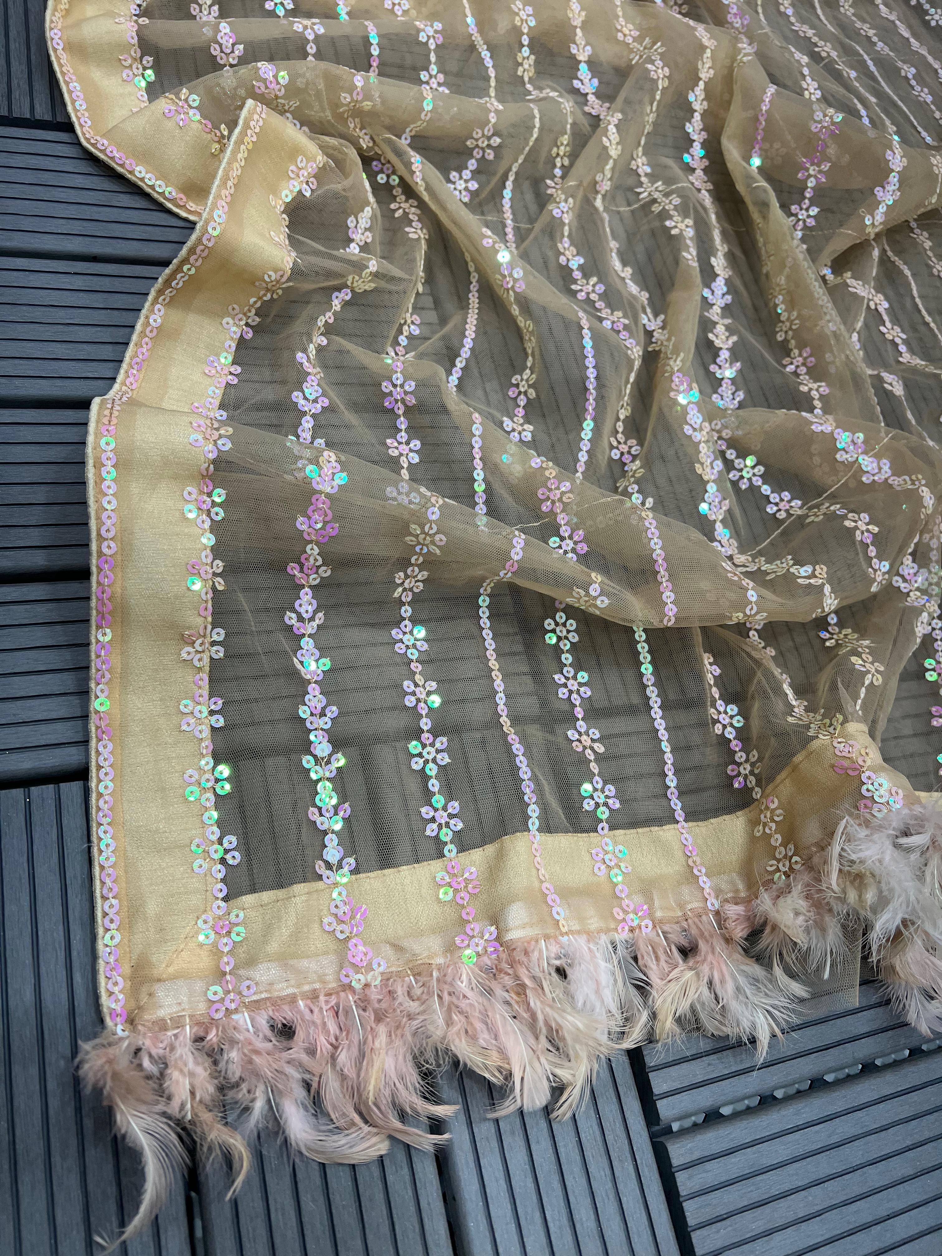 Georgette Sequance Saree 