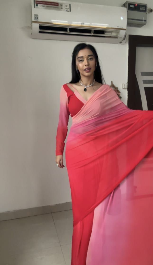 Aliya One Minute Ready To Wear Georgette Saree