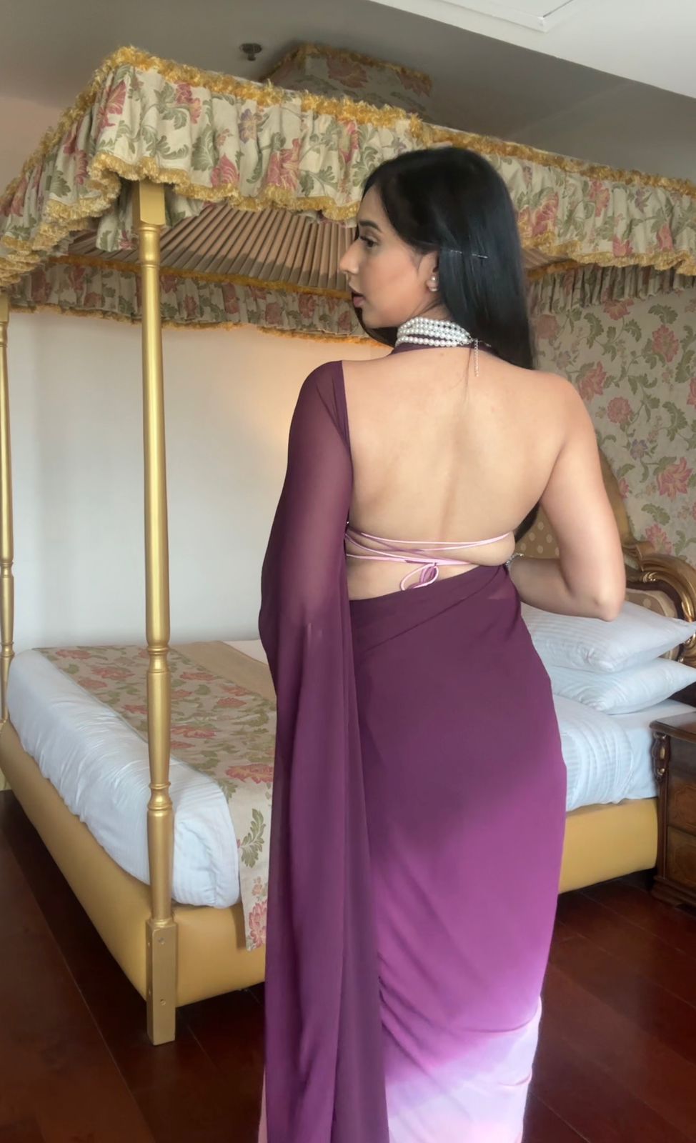 Aliya One Minute Ready To Wear Georgette Saree