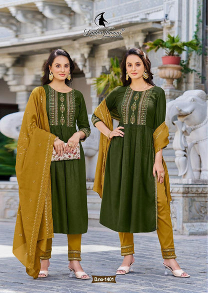 Ladies Flavour Copper Stone Vol 14 Designer Ready Made Collection (1295x05)