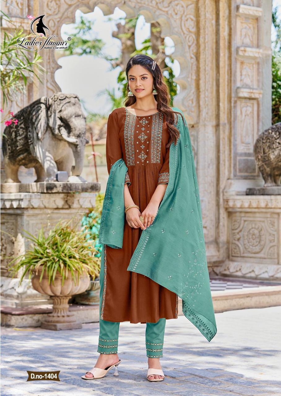 Ladies Flavour Copper Stone Vol 14 Designer Ready Made Collection (1295x05)