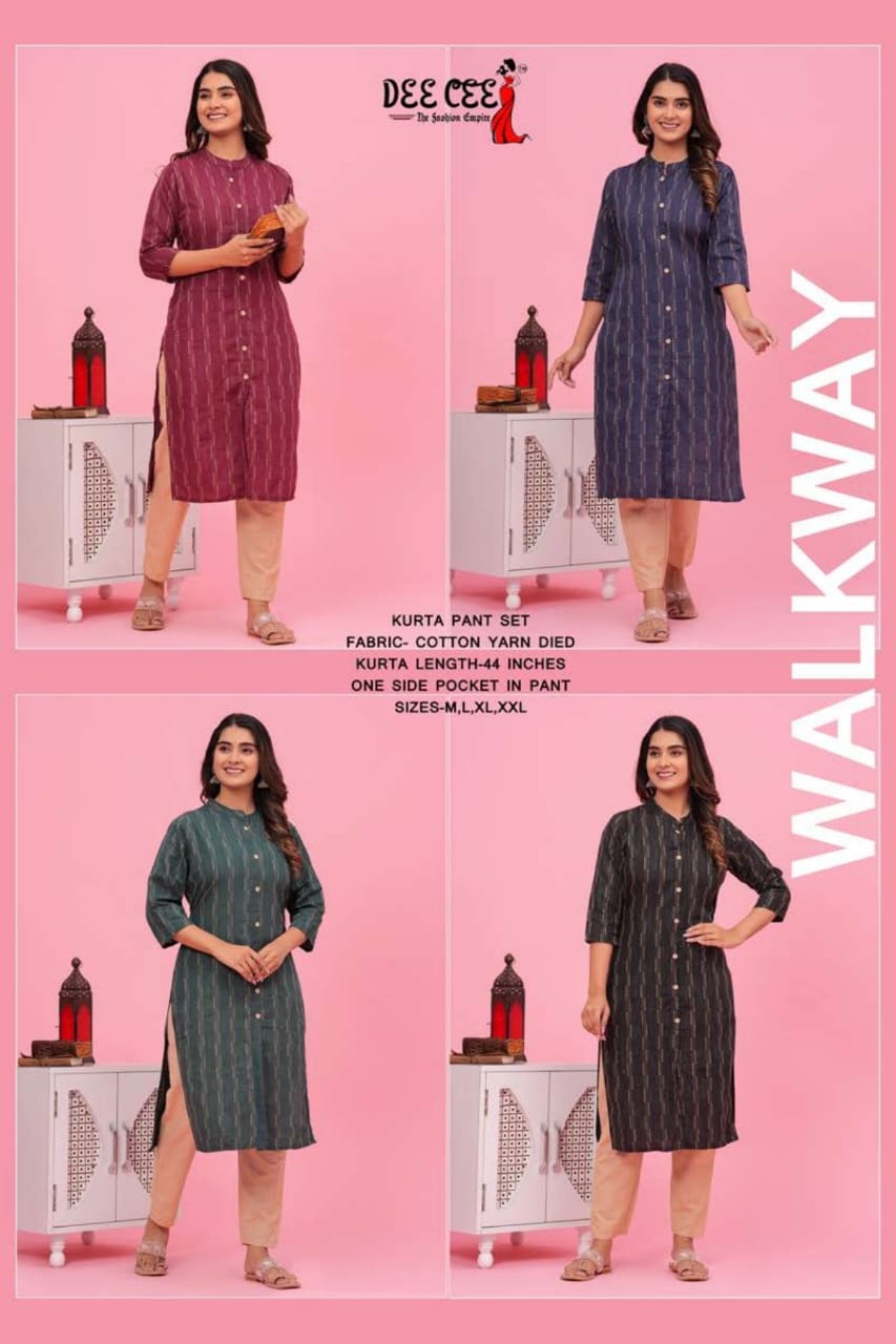 Dee Cee Walkway Wholesale Rayon Kurti With Pants (370x04)