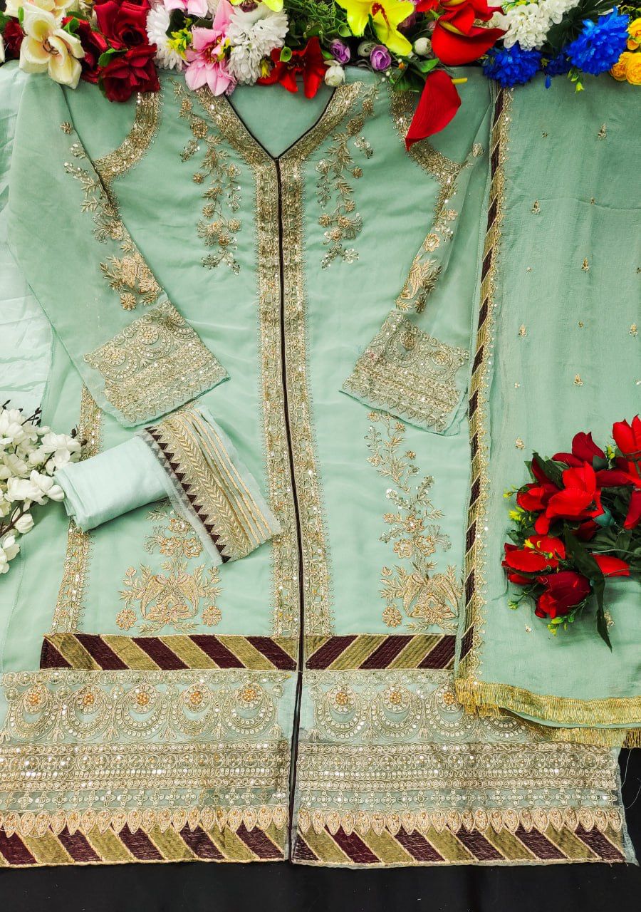 Pakistani Festival Wear Georgette Salwar Suit KF 150