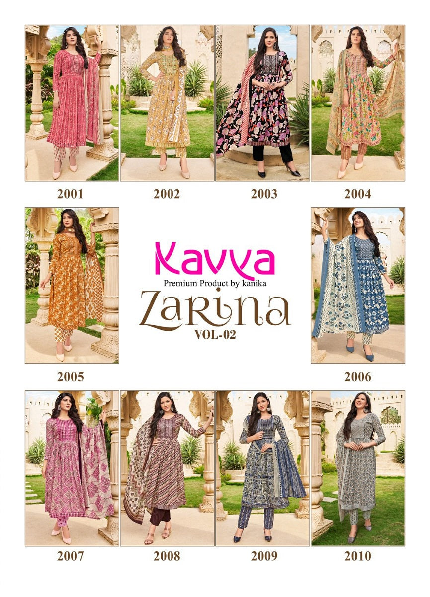 Kavya Zarina Vol 2 Series 2001-2010 Fancy Readymade Suit (649x10)