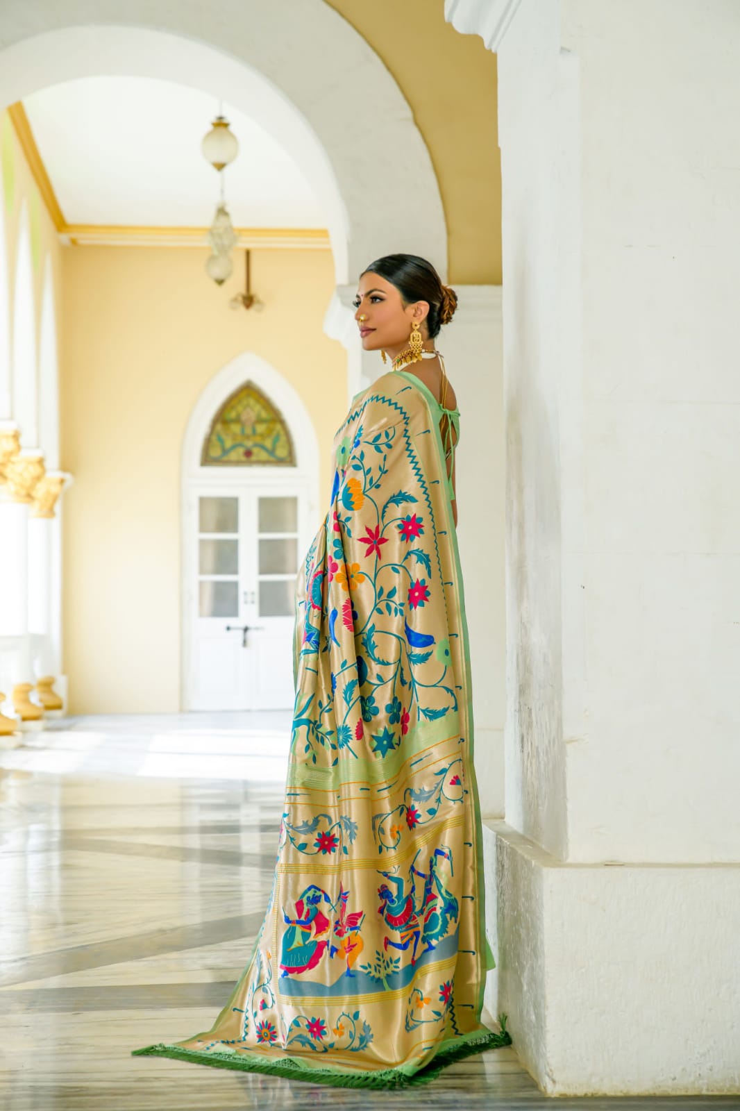 Beautiful Designer Banarasi Soft Silk Paithani Saree