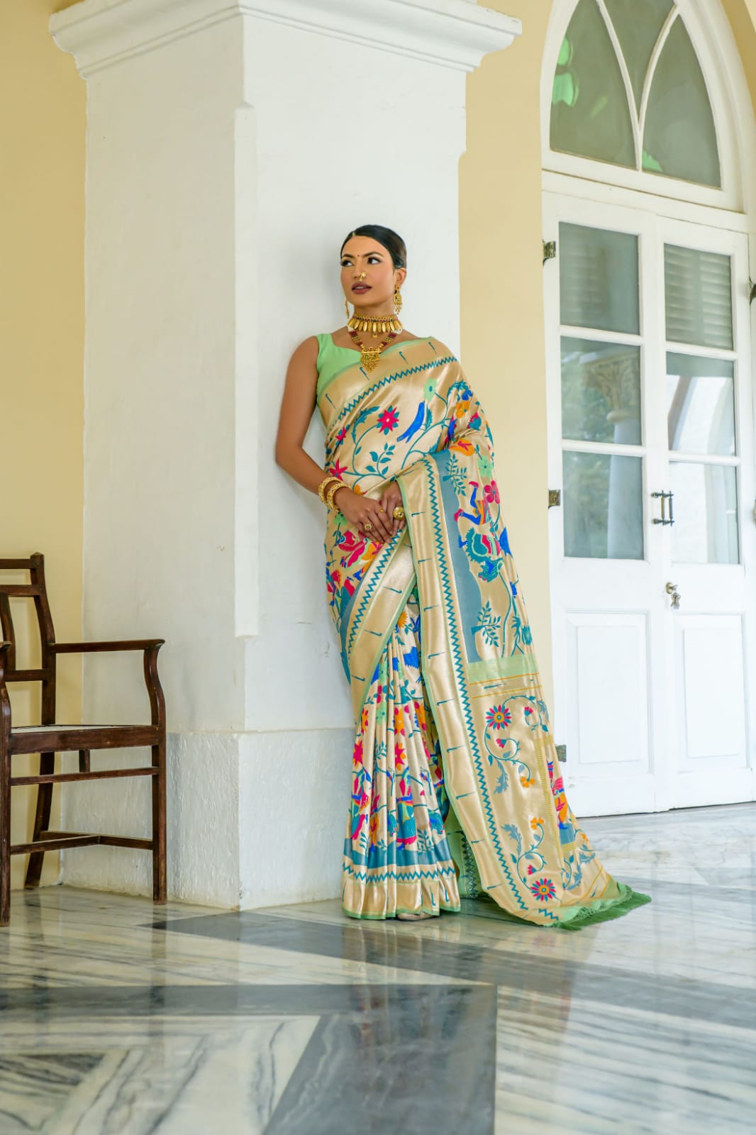 Beautiful Designer Banarasi Soft Silk Paithani Saree