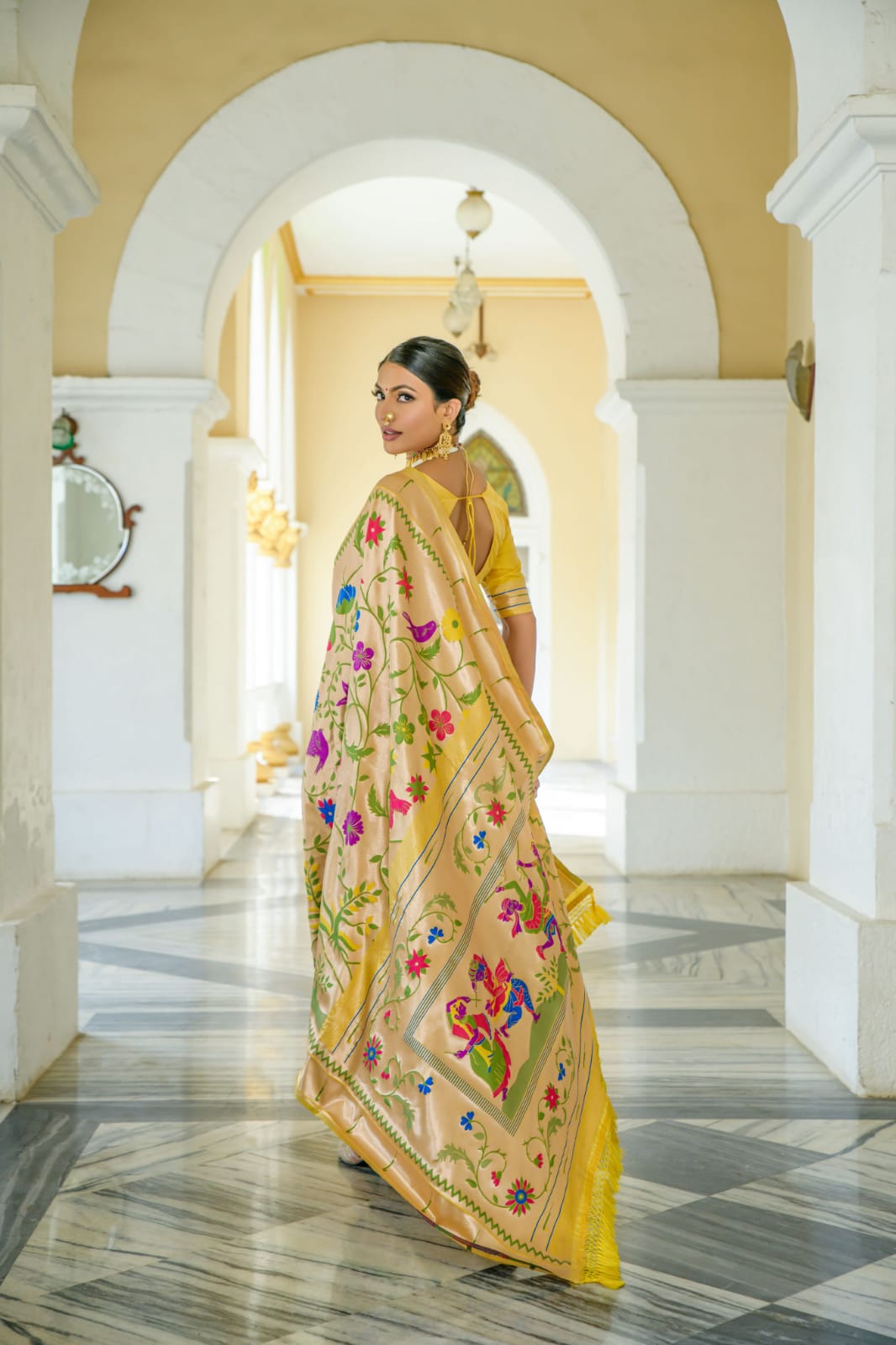 Beautiful Designer Banarasi Soft Silk Paithani Saree