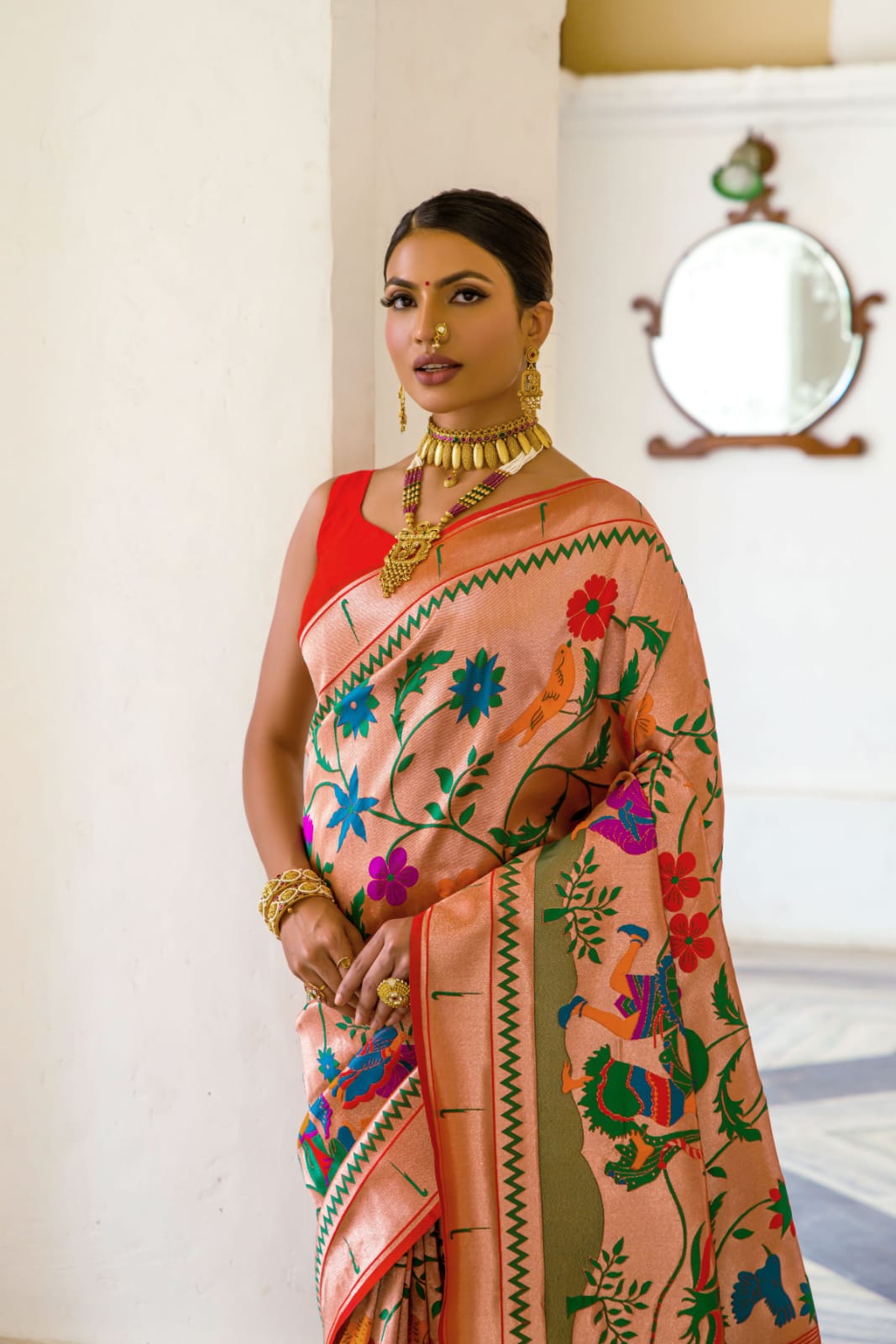 Beautiful Designer Banarasi Soft Silk Paithani Saree