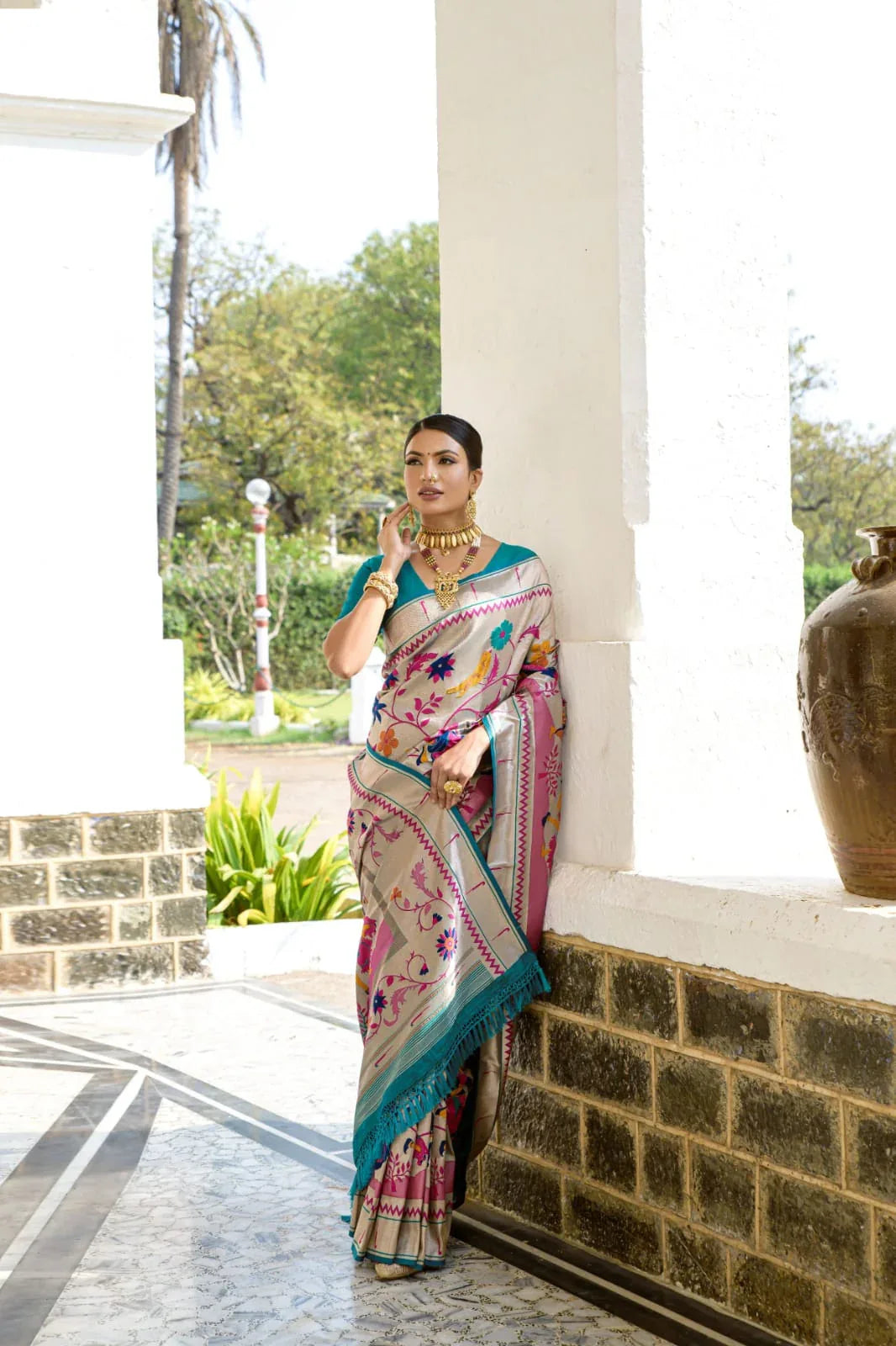 Beautiful Designer Banarasi Soft Silk Paithani Saree