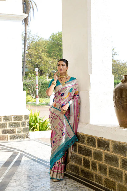 Beautiful Designer Banarasi Soft Silk Paithani Saree