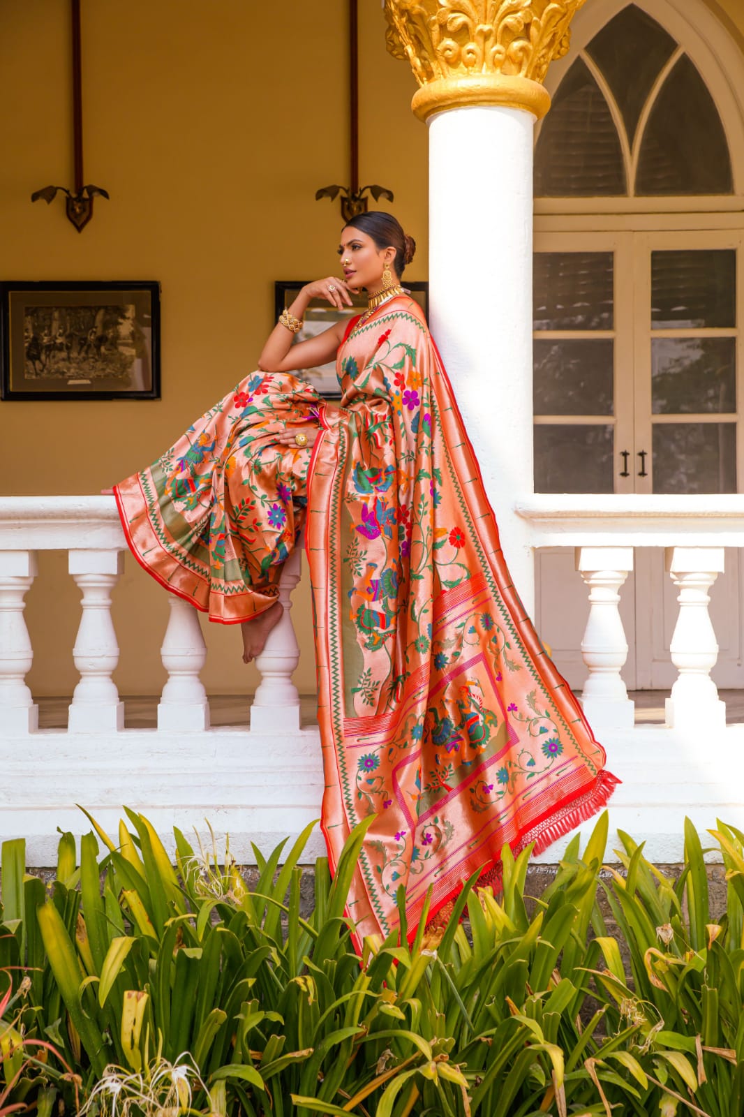 Beautiful Designer Banarasi Soft Silk Paithani Saree