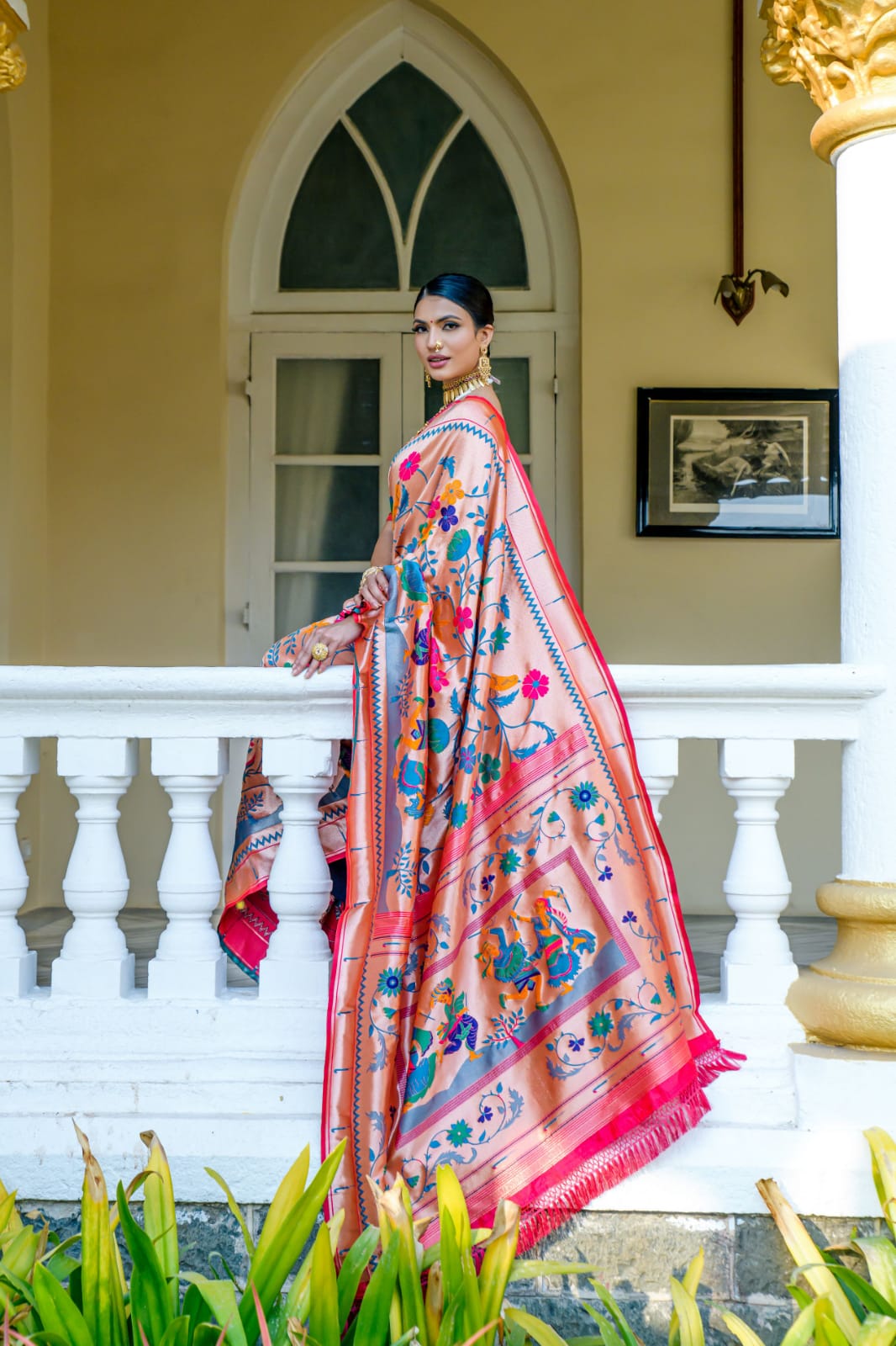 Beautiful Designer Banarasi Soft Silk Paithani Saree