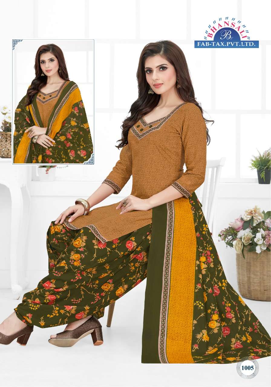 Bhansali Aashma Vol 10 Cotton Kurti Set (430x15)