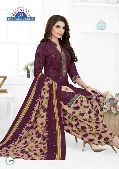 Bhansali Aashma Vol 10 Cotton Kurti Set (430x15)