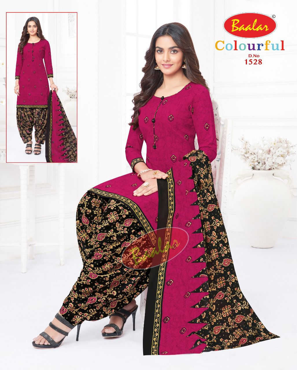 Baalar Colourful Vol 15 Regular Wear Cotton Dress Material (525x30)