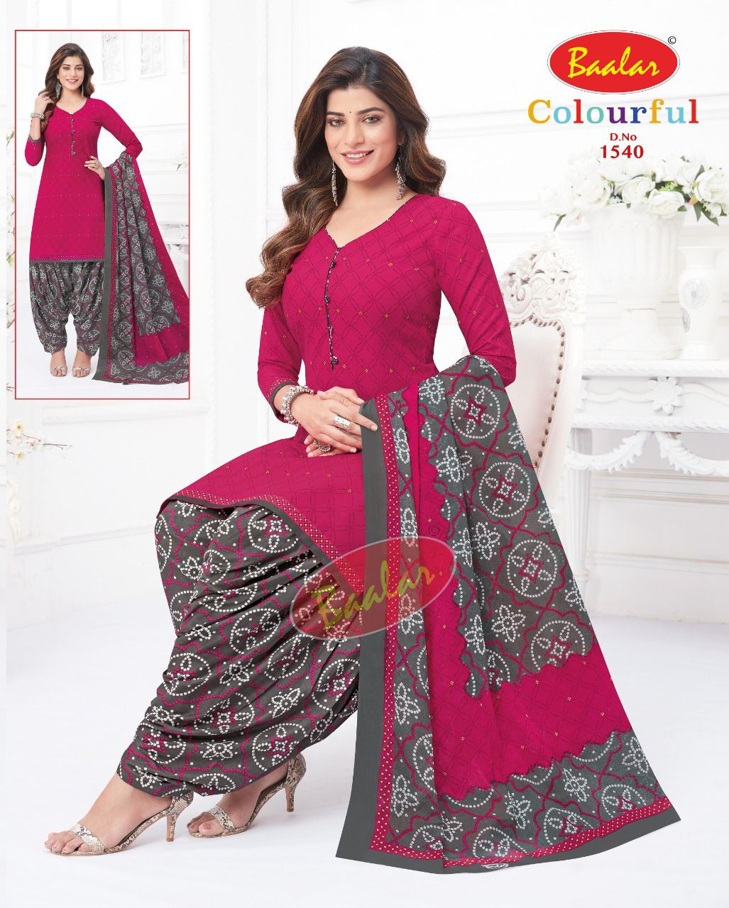 Baalar Colourful Vol 15 Regular Wear Cotton Dress Material (525x30)