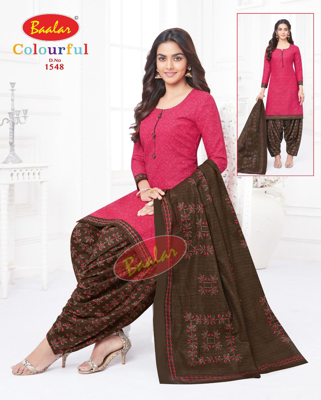 Baalar Colourful Vol 15 Regular Wear Cotton Dress Material (525x30)