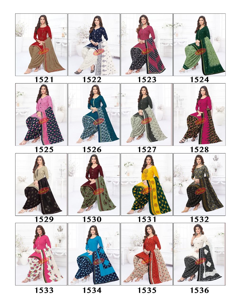 Baalar Colourful Vol 15 Regular Wear Cotton Dress Material (525x30)
