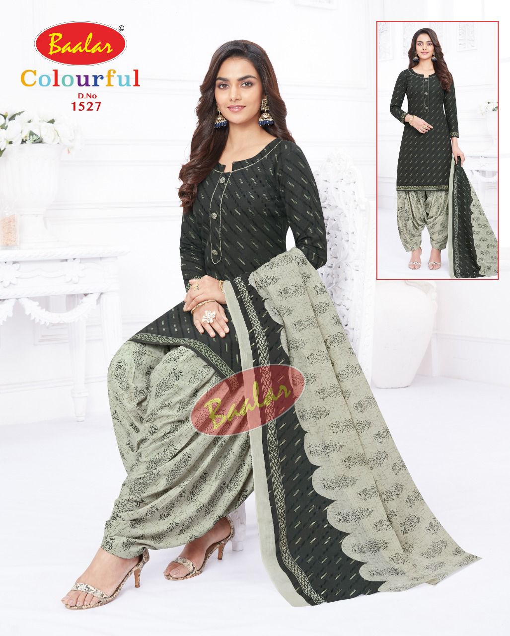 Baalar Colourful Vol 15 Regular Wear Cotton Dress Material (525x30)