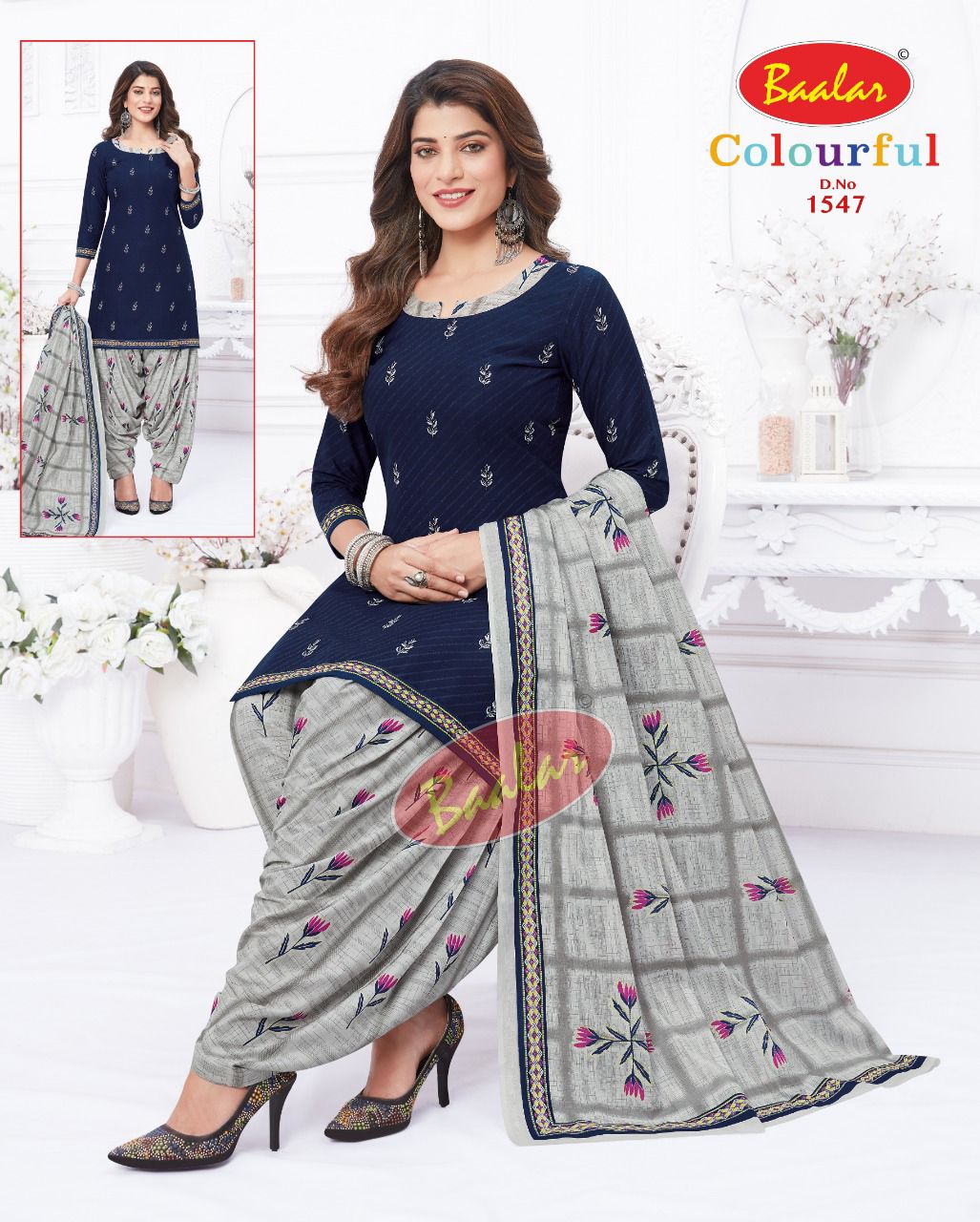 Baalar Colourful Vol 15 Regular Wear Cotton Dress Material (525x30)