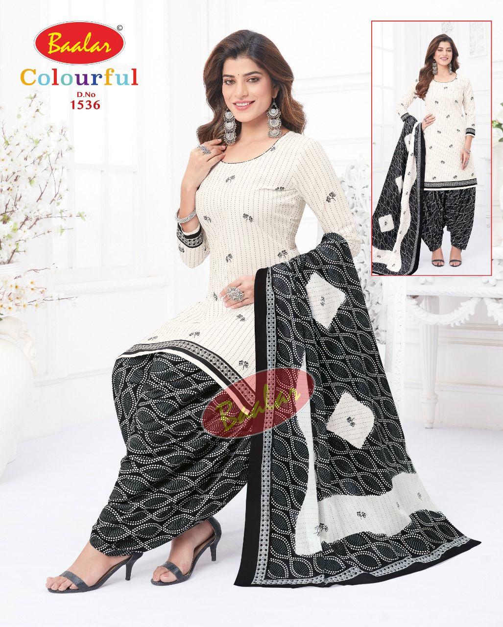 Baalar Colourful Vol 15 Regular Wear Cotton Dress Material (525x30)