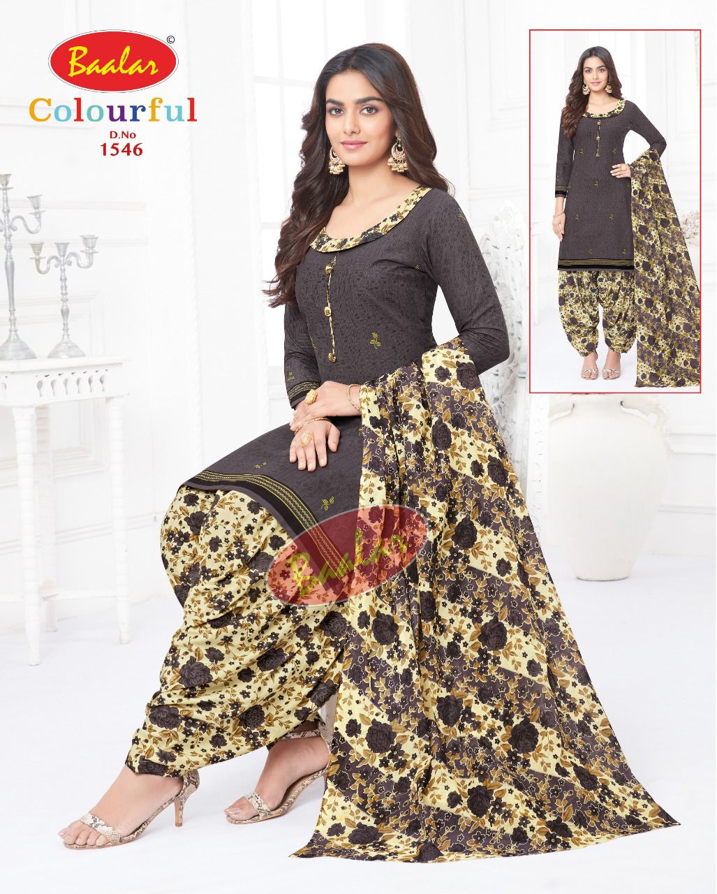 Baalar Colourful Vol 15 Regular Wear Cotton Dress Material (525x30)