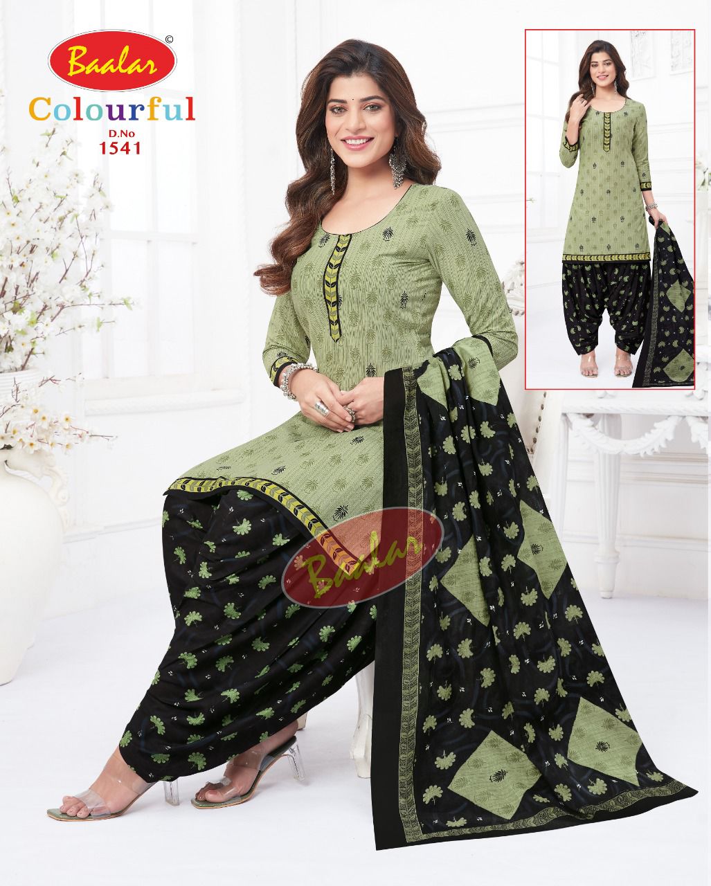 Baalar Colourful Vol 15 Regular Wear Cotton Dress Material (525x30)