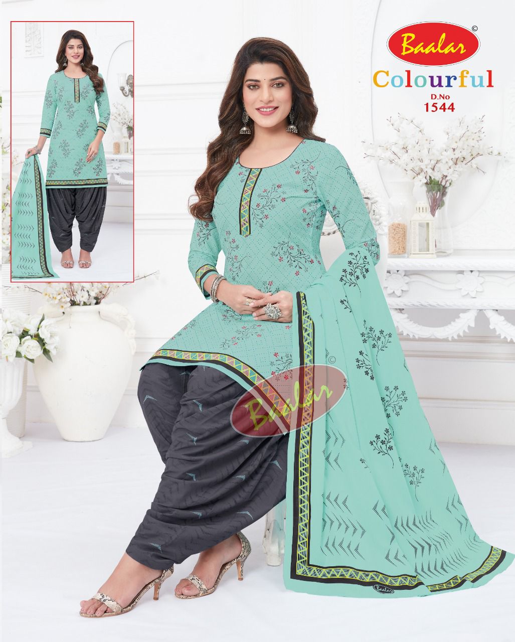 Baalar Colourful Vol 15 Regular Wear Cotton Dress Material (525x30)