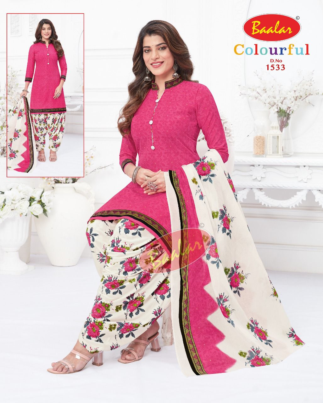 Baalar Colourful Vol 15 Regular Wear Cotton Dress Material (525x30)