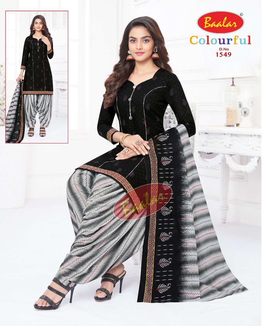 Baalar Colourful Vol 15 Regular Wear Cotton Dress Material (525x30)