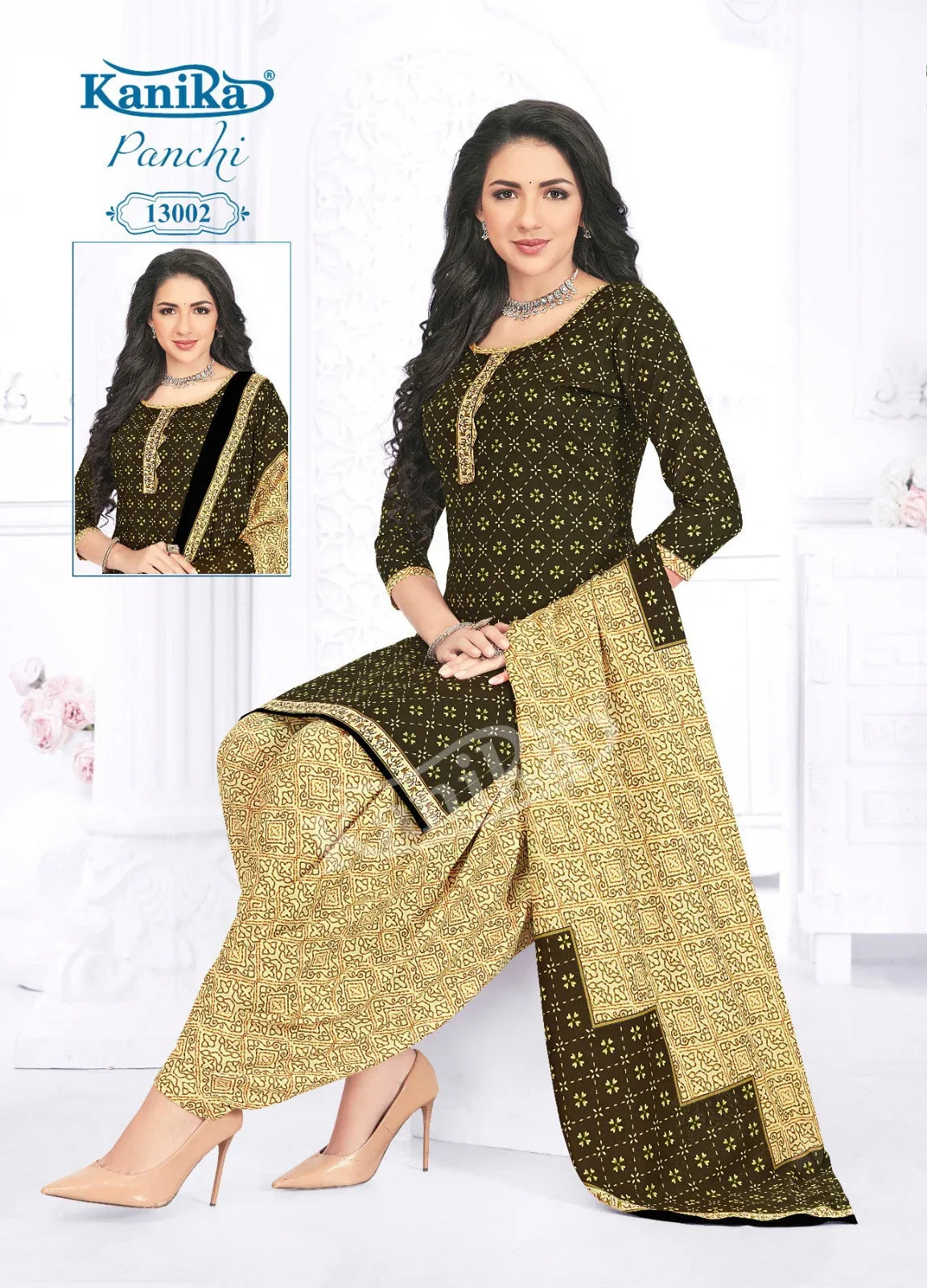 Kanika Panchi Vol 13 Indo Cotton Kurti Set (345x12)