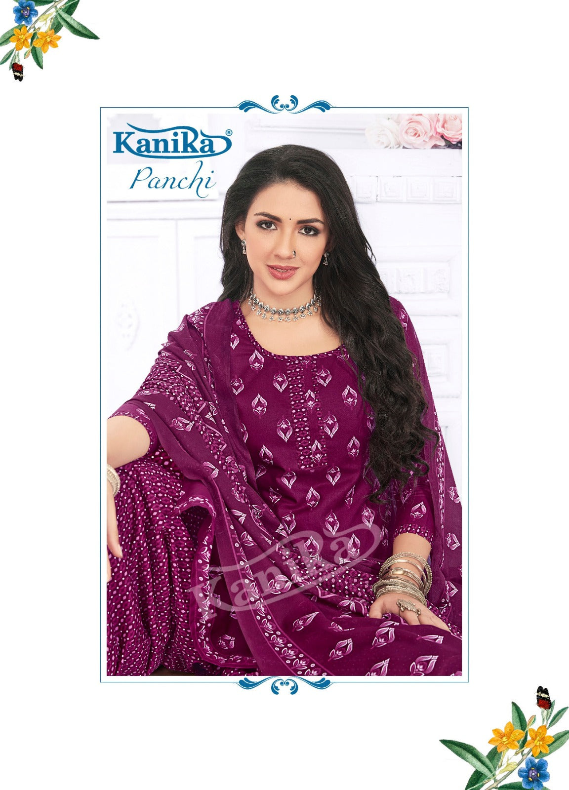 Kanika Panchi Vol 13 Indo Cotton Kurti Set (345x12)