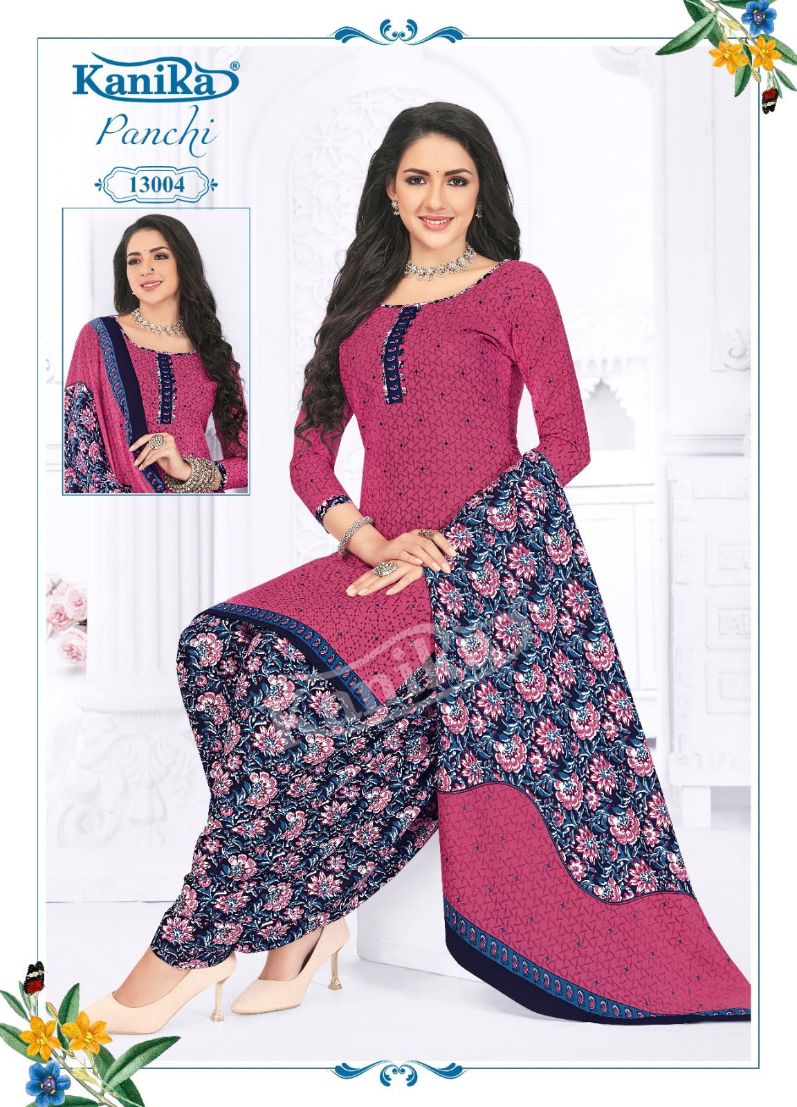 Kanika Panchi Vol 13 Indo Cotton Kurti Set (345x12)