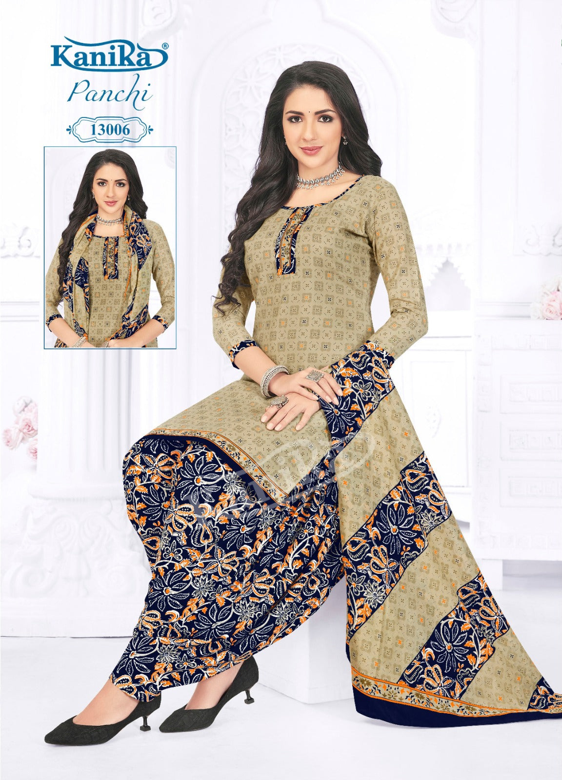 Kanika Panchi Vol 13 Indo Cotton Kurti Set (345x12)