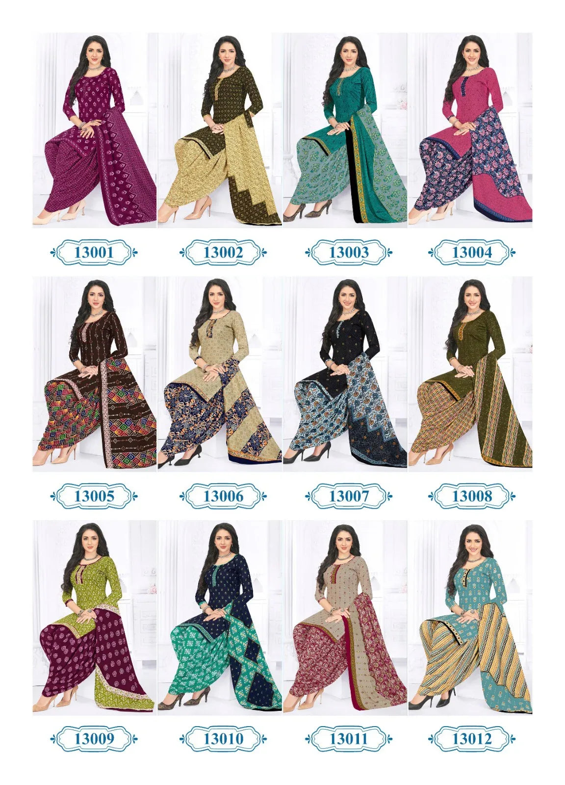 Kanika Panchi Vol 13 Indo Cotton Kurti Set (345x12)