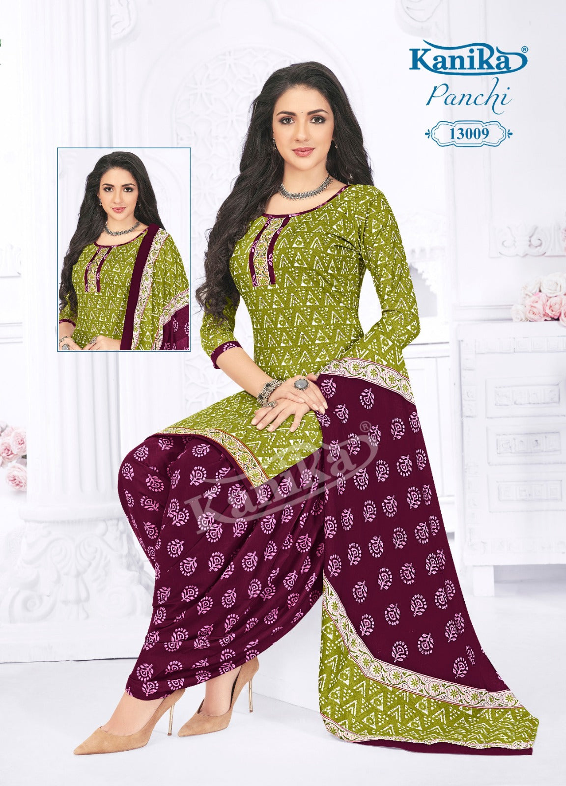Kanika Panchi Vol 13 Indo Cotton Kurti Set (345x12)
