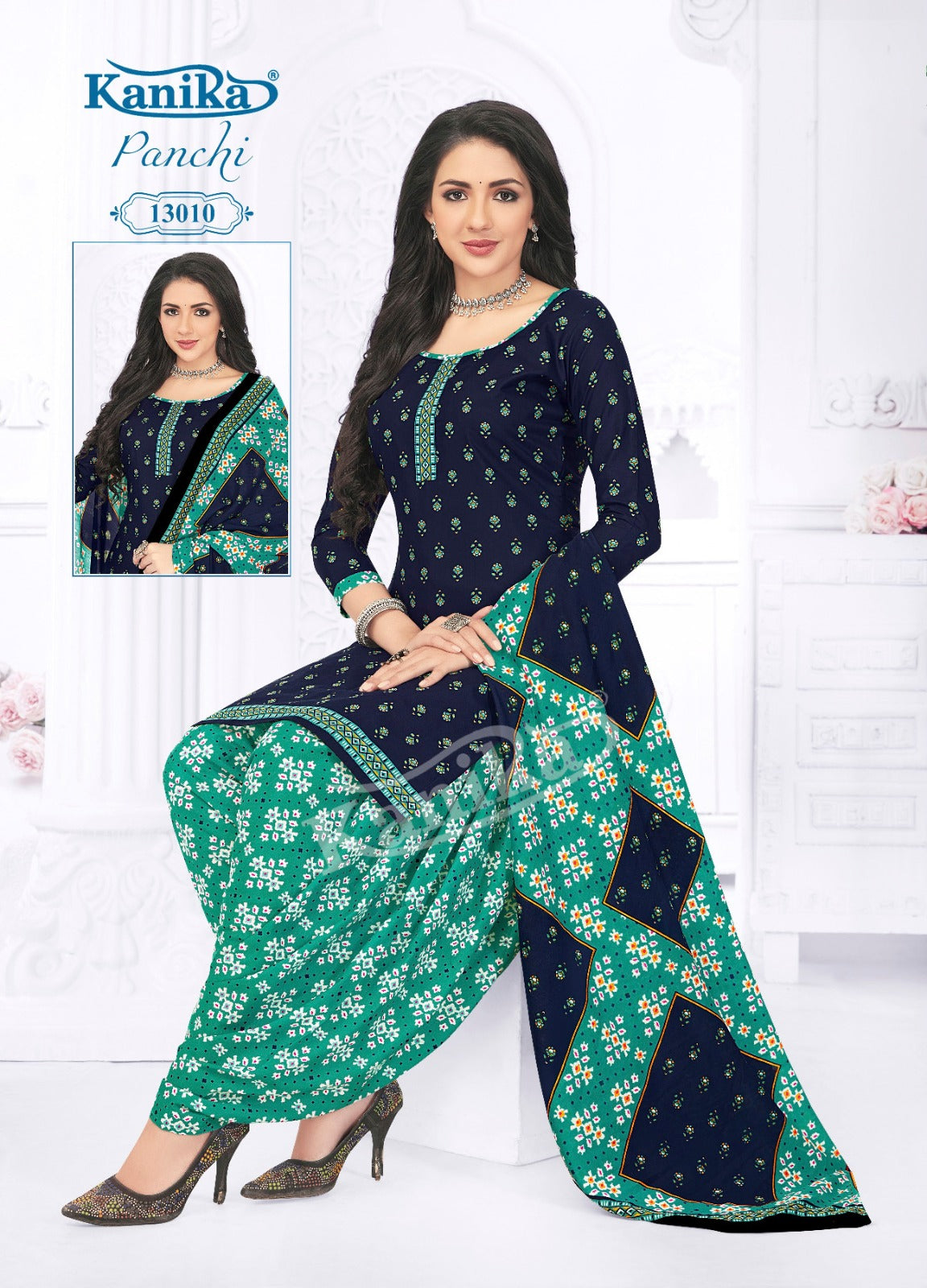 Kanika Panchi Vol 13 Indo Cotton Kurti Set (345x12)