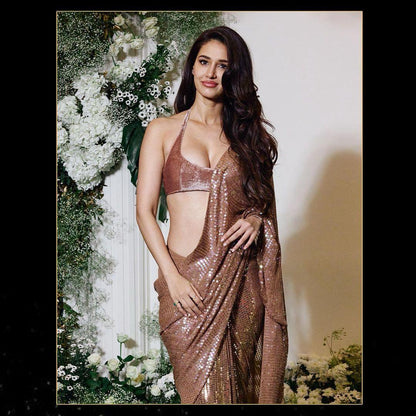 Beautiful Designer Heavy Georgette Exclusive Sequanc Saree Design 5308