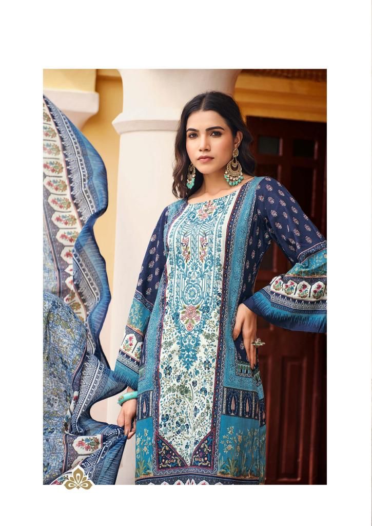 Nand Gopal Filza Memon Vol 3 Cotton Karachi Style Prints Salwar Kameez Materials (345x12)