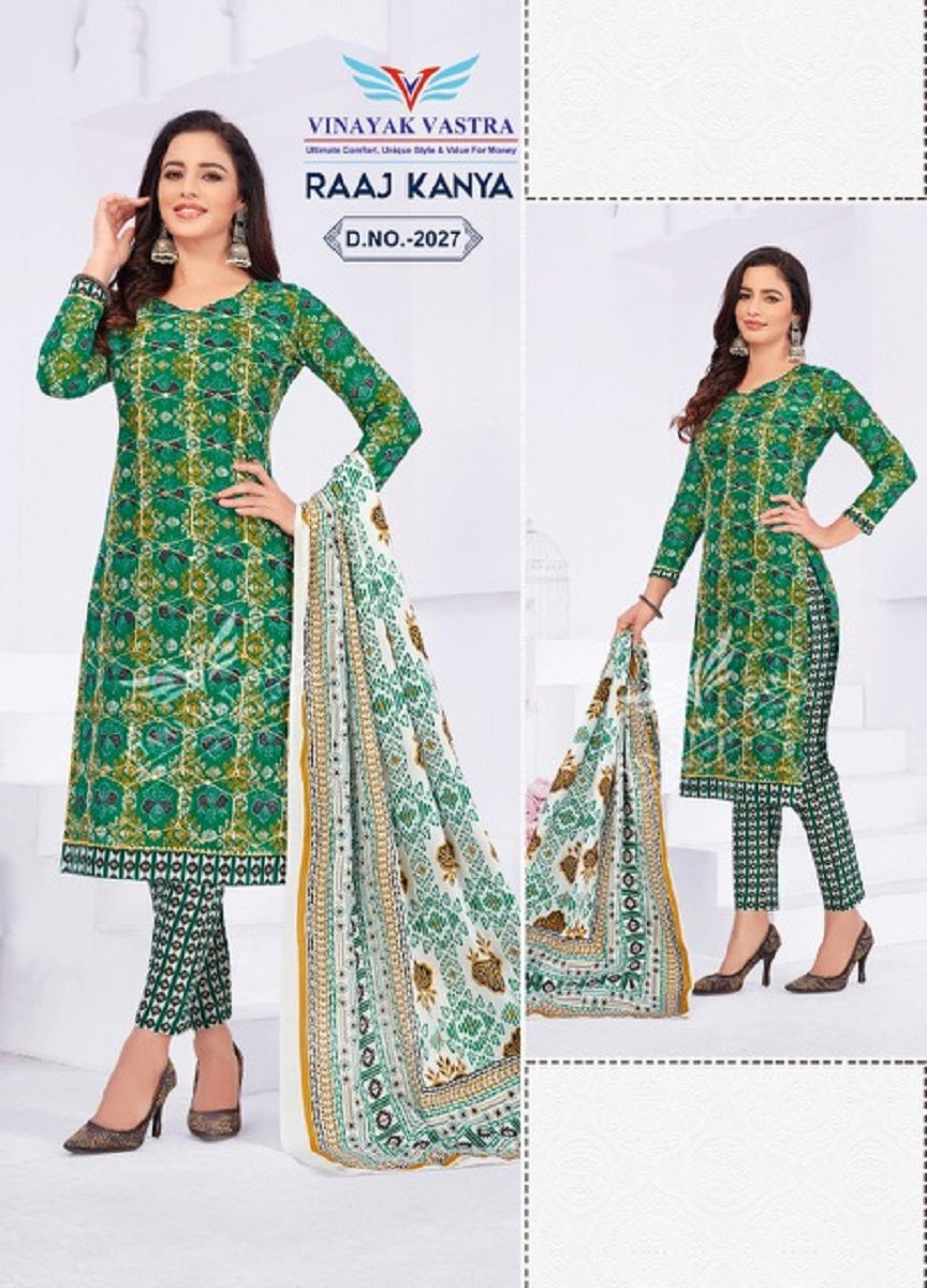 Vinayak Vastra Raaj Kanya Vol 2 Ready Made Cotton Suit Collection (570x18)