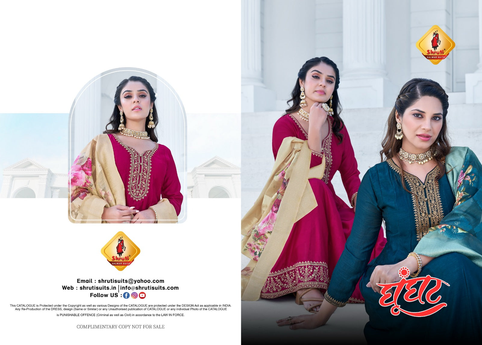 Shruti Ghunghat Readymade Pant Style Suits (1495x04)