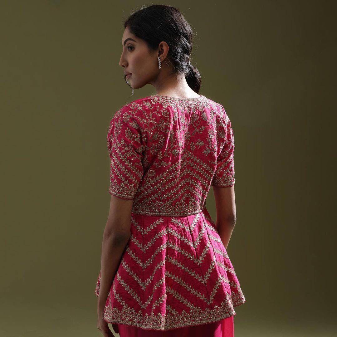 Beautiful Designer Soft Organza Exclusive Sequins Saree Design 412