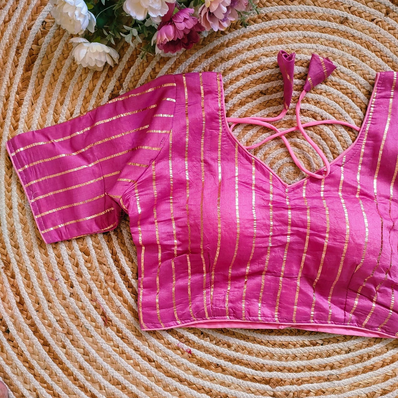 Wedding Special Boat Neck Blouses