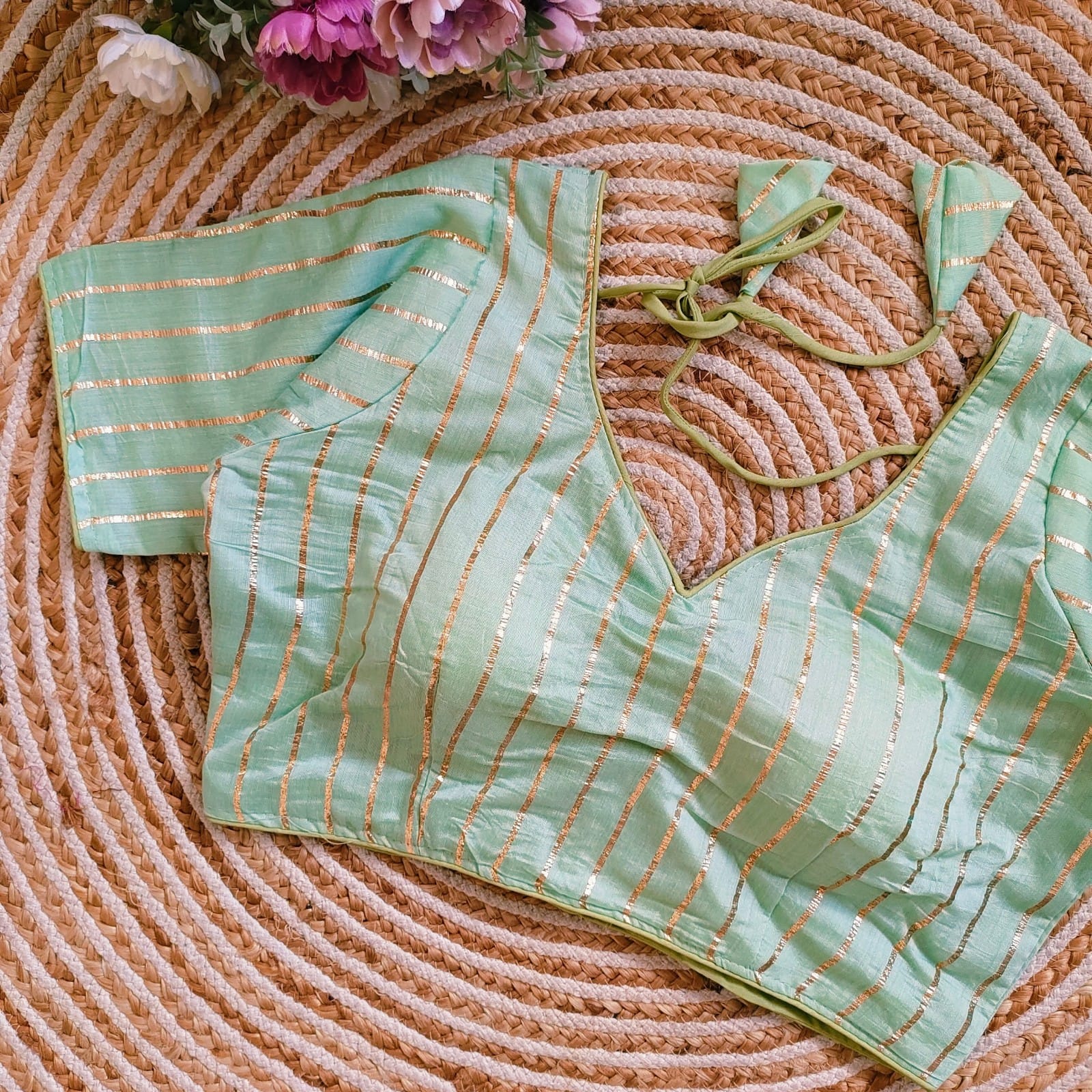 Wedding Special Boat Neck Blouses